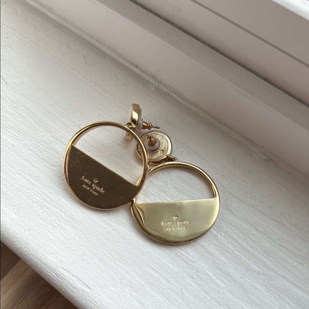 Kate Spade Gold and Silver Geometric Earrings